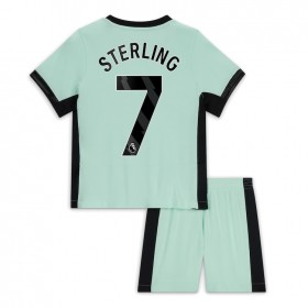 Chelsea Sterling 7 Børn Tredje 2023-24 - Fodboldtrøjer (S/S)